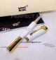 Perfect Replica Mont Blanc Princess Gold Clip White Rollerball AAA (1)_th.jpg